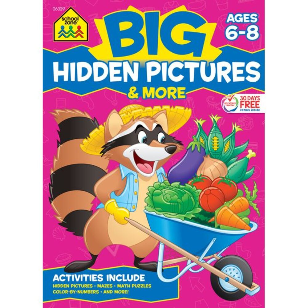 School Zone Big Hidden Pictures & More Workbook -- School Zone